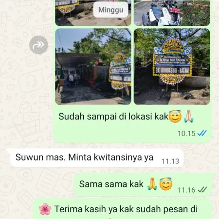 Pengiriman Papan Bunga Duka Kayu Putih