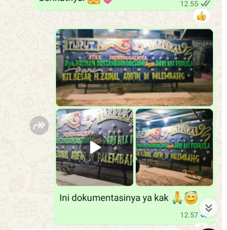 Pengiriman Papan Bunga Duka Kayu Putih