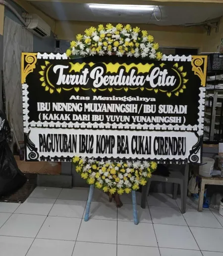 Papan Bunga Duka Kayu Putih